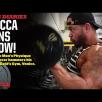 Kai Spencer trains arms at the Mecca