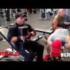 UK's IFBB Pro Anth Bailes trains chest and arms in the Mecca