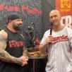IFBB Pro Dusty Hanshaw at the MUTANT booth 2022 Arnold Classic Expo