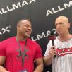 IFBB Pro Marcus Perry at the ALLMAX Nutrition booth 2022 Arnold Classic Expo