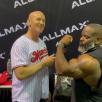 Johnnie Jackson 2021 Olympia Expo at the ALLMAX booth