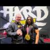 5x Ms. Olympia Champion Andrea Shaw at 2024 Olympia with Muscle Insider at the Mutant Booth