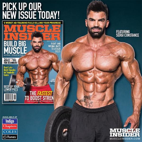 SERGI CONSTANCE FEATURED ON MUSCLE INSIDER COVER | MUSCLE INSIDER