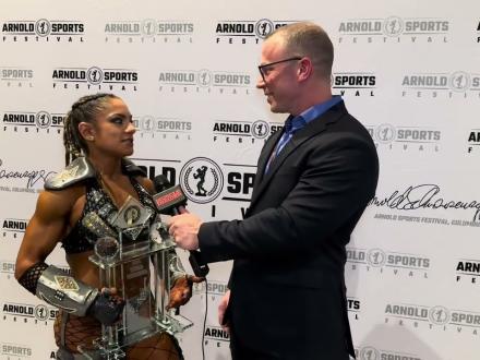 Ariel Khadr Fitness Champion at the 2024 Arnold Sports Festival